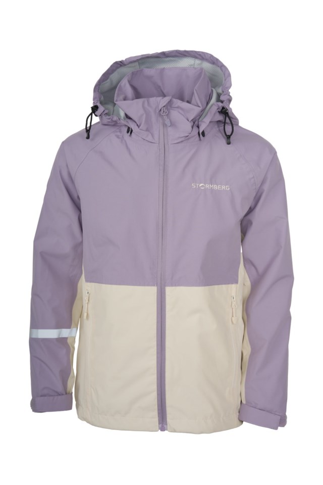 Stryn skalljakke barn 8-14 Beige|Purple Barn - 1