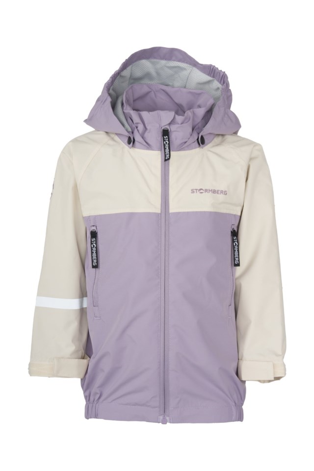 Stryn skalljakke barn 1-7 Beige|Purple Barn - 1