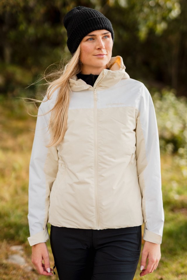 Kvitfjell vattert jakke White Dame - 1