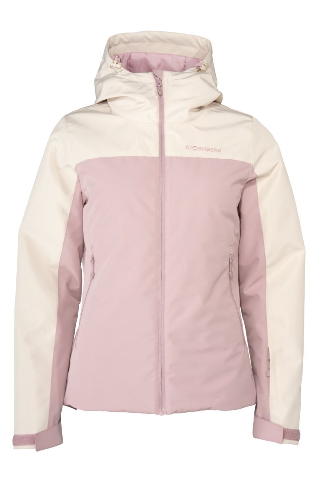 Kvitfjell vattert jakke White|Pink Dame - 1