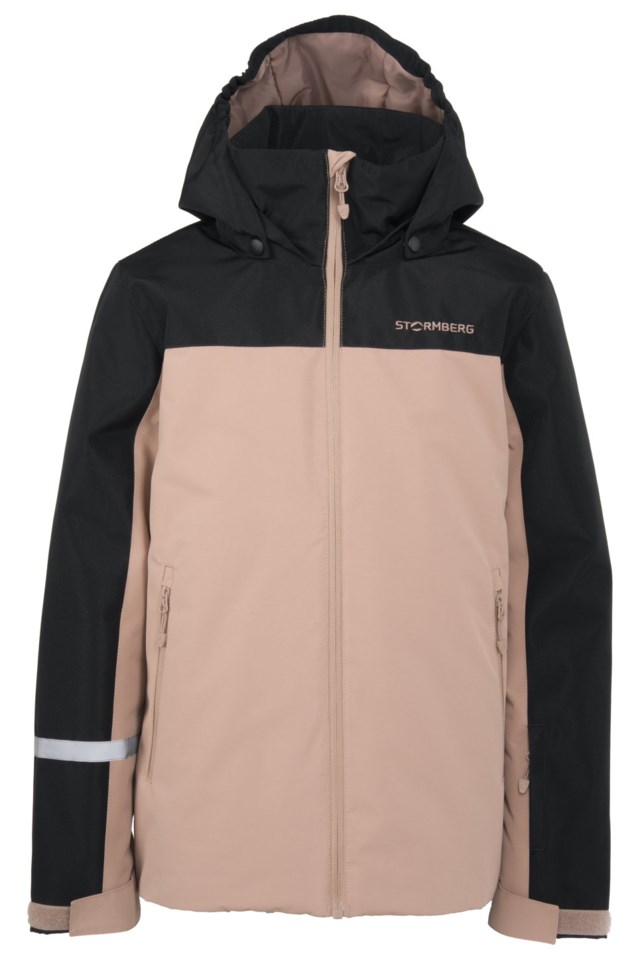 Kvitfjell vattert jakke barn 8-14 Black|Beige Barn - 1