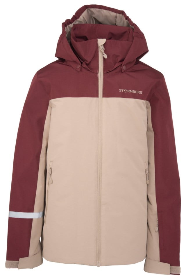 Kvitfjell vattert jakke barn 8-14 Beige|Red Barn - 1