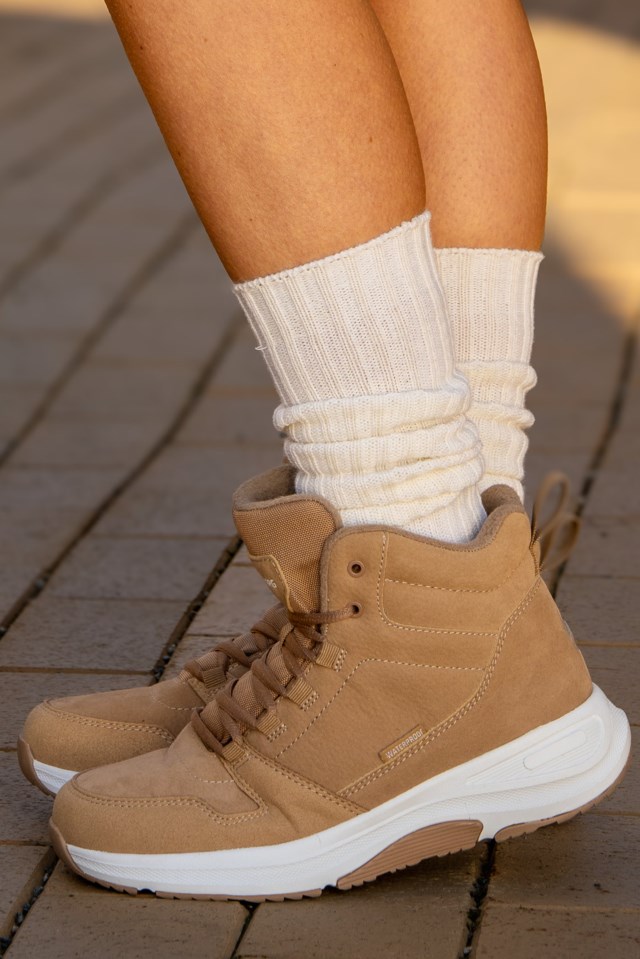 Rundhaugen vanntett boot Beige - 1