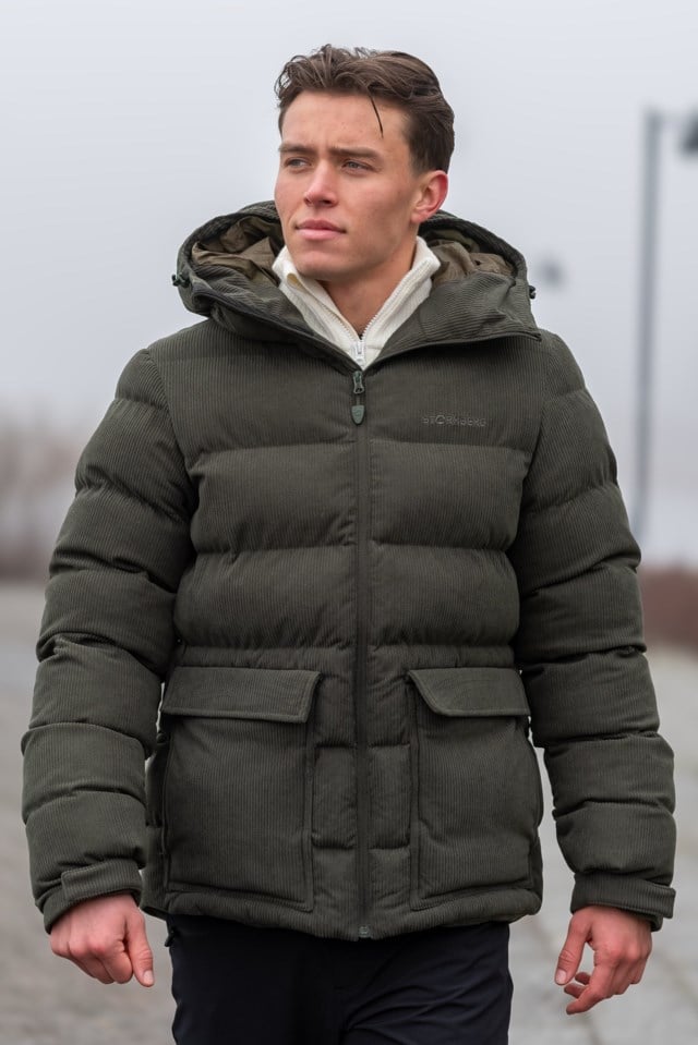 Løkka vattert cord jakke Green Herre - 1