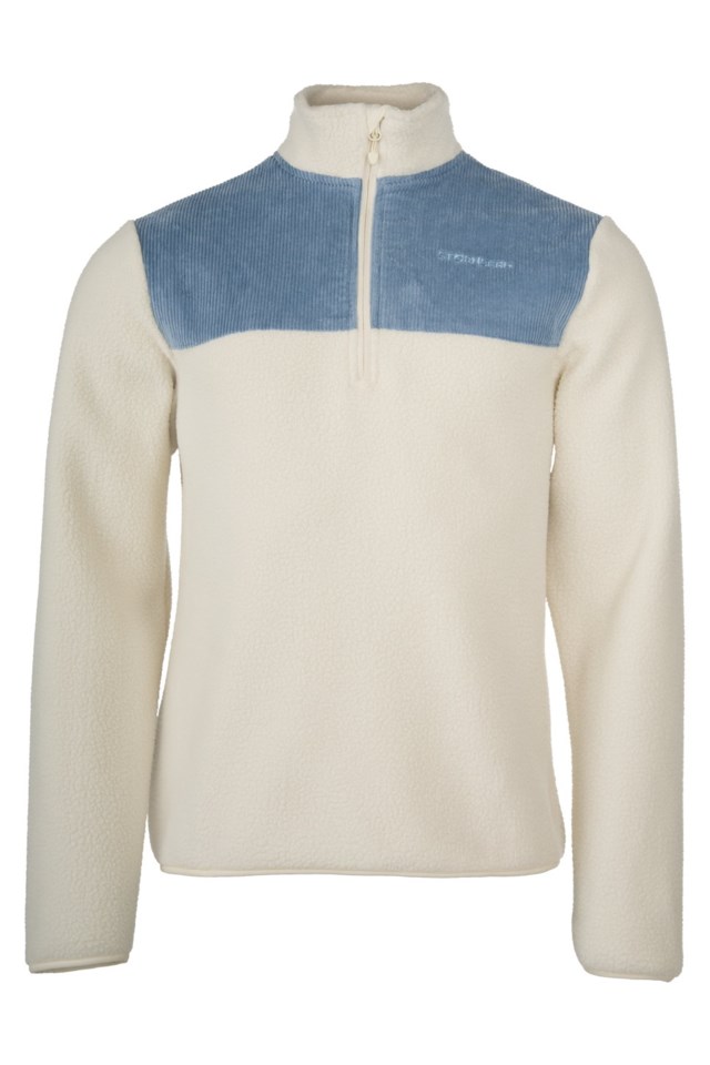 Lifjell Half Zip fleecegenser Beige|Blue Herre - 1