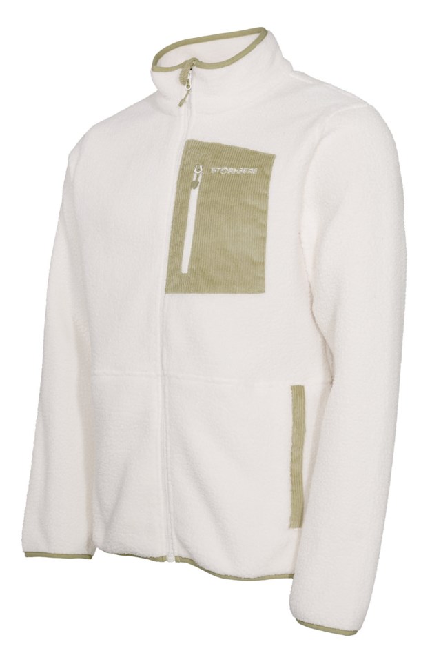 Porsanger sherpajakke Gray Green / Beige - 1