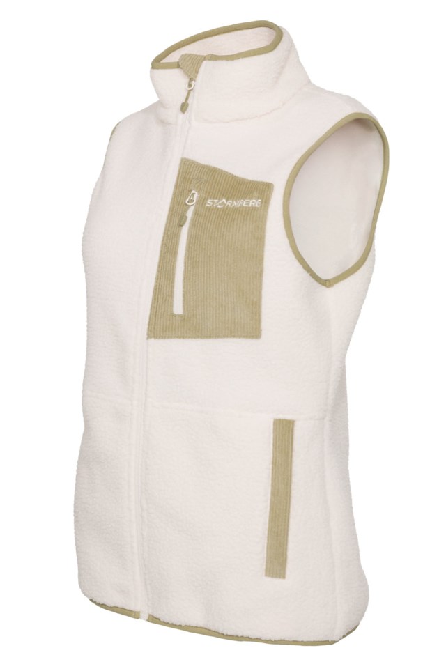 Porsanger sherpavest Gray Green / Beige - 1
