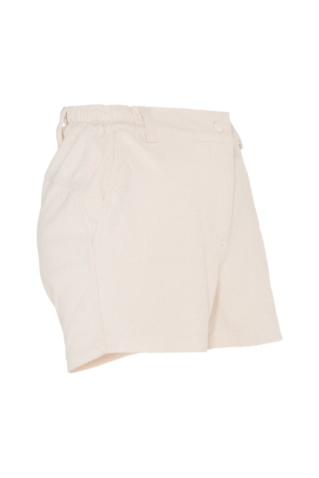 Havsand cord slim kort shorts Turtledove - 1