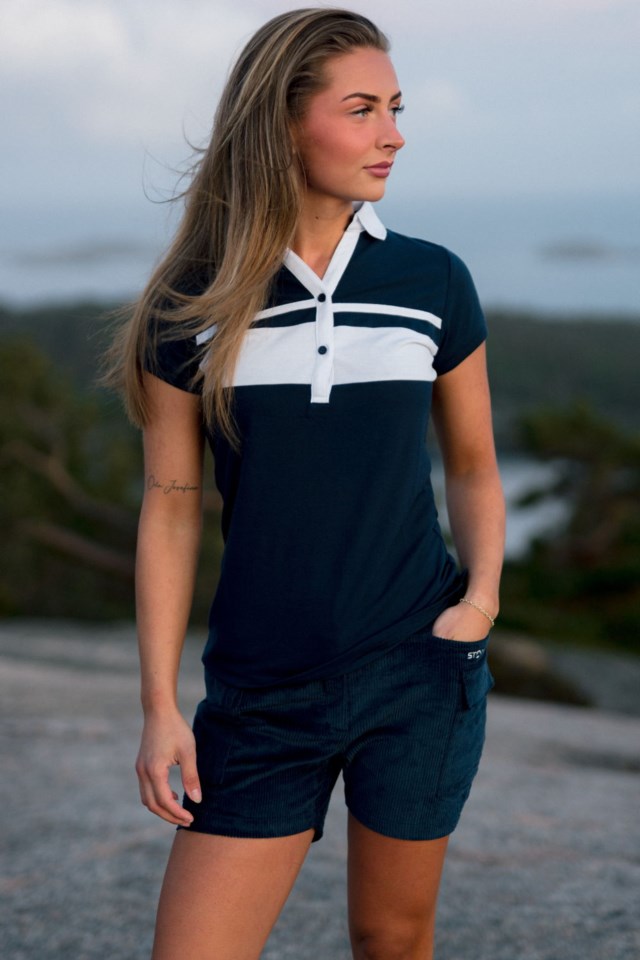 Notodden cord cargoshorts Dress Blues - 1
