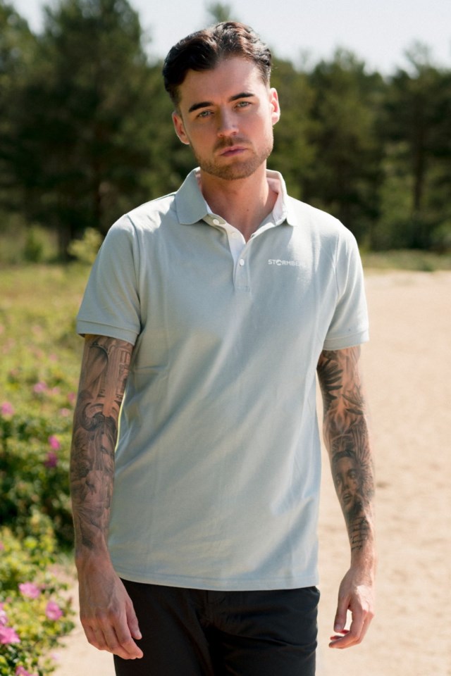 Solastranda piqueskjorte Green Herre - 1