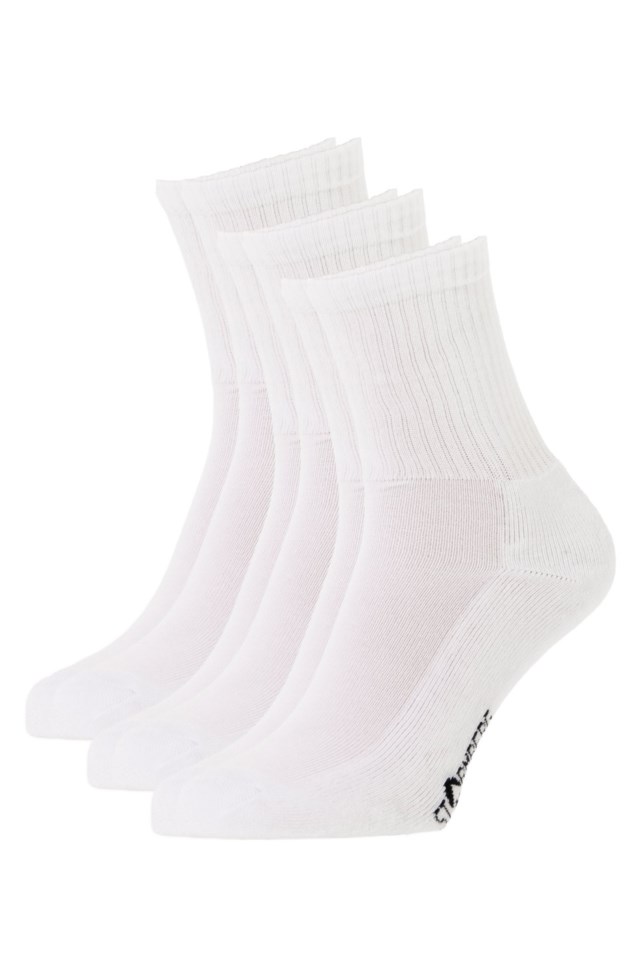 Grønnåsen bambus tennissokk 3-pack White Unisex - 1