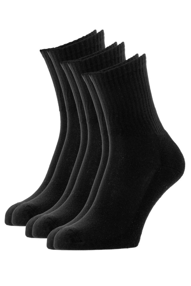 Grønnåsen bambus tennissokk 3-pack Black Unisex - 1