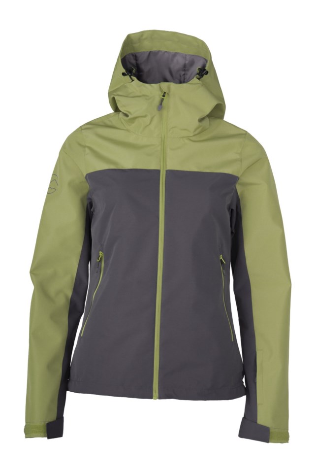 Kvitfjord skalljakke Grey|Green Dame - 1