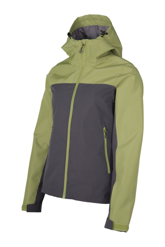 Kvitfjord skalljakke Grey|Green Dame - 1