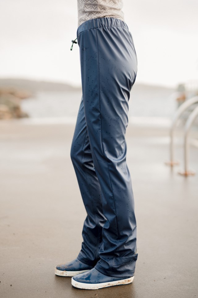 Lofoten lettvekts regnbukse Blue Dame - 1