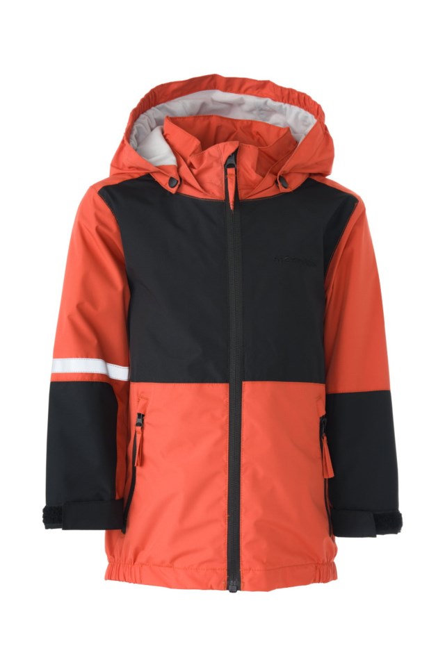 Geiranger fôret skalljakke barn 1-7 Black|Orange Barn - 1