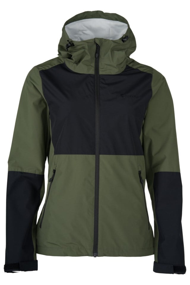 Geiranger fôret skalljakke Black|Green Dame - 1