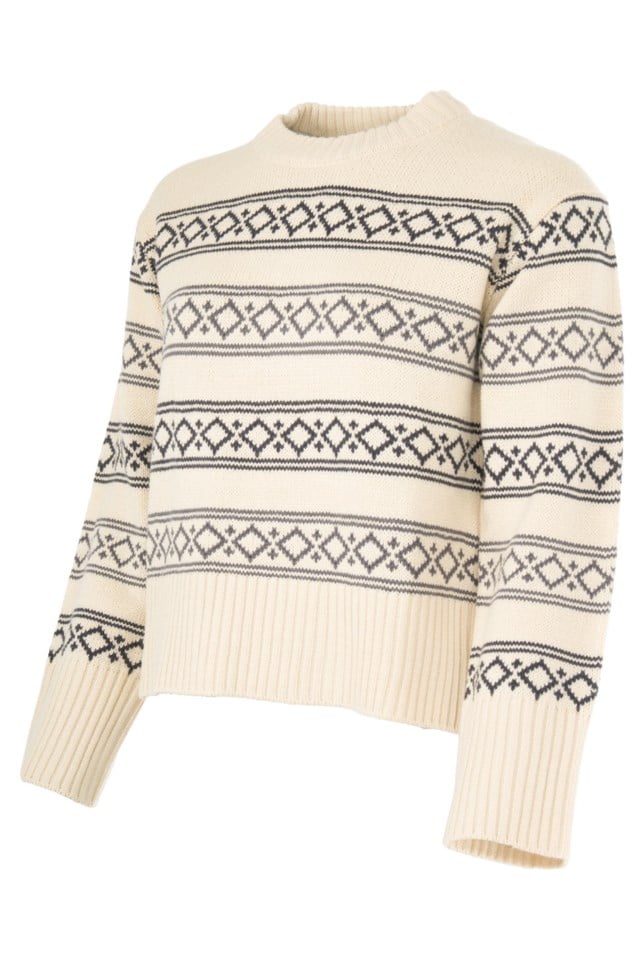 Nordtinden strikkegenser Black|Grey|Beige Dame - 1