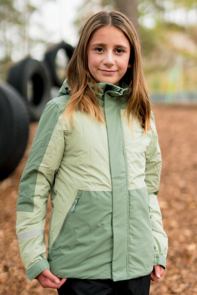 Vestfonna vanntett vinterjakke barn 8-14 Green Barn - 1