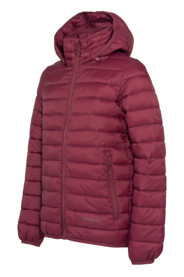 Folgelia jakke m/ hette barn 8-14 Burgundy - 1