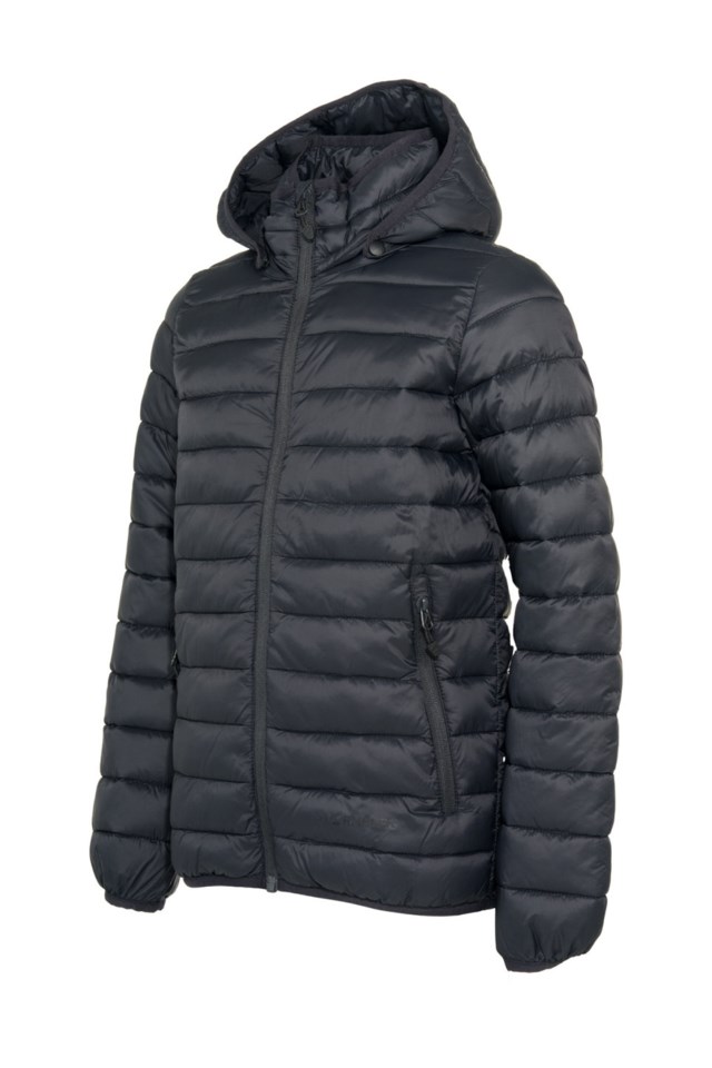 Folgelia jakke m/ hette barn 8-14 Jet Black - 1