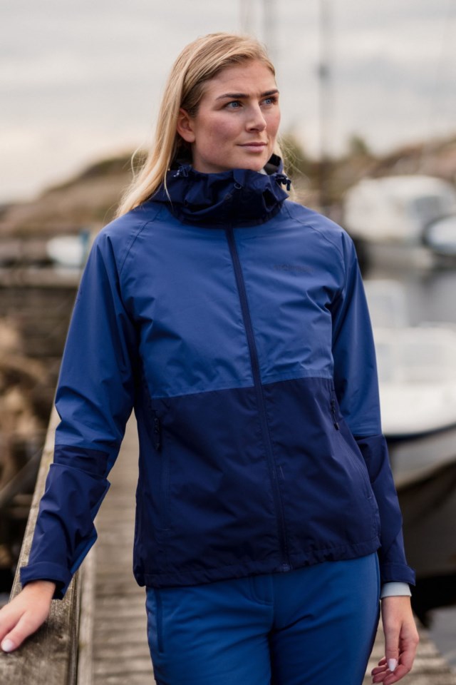 Sognefjord fôret skalljakke Blue Dame - 1