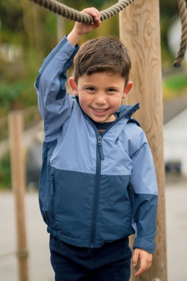 Sognefjord fôret skalljakke barn 1-7 Blue Barn - 1