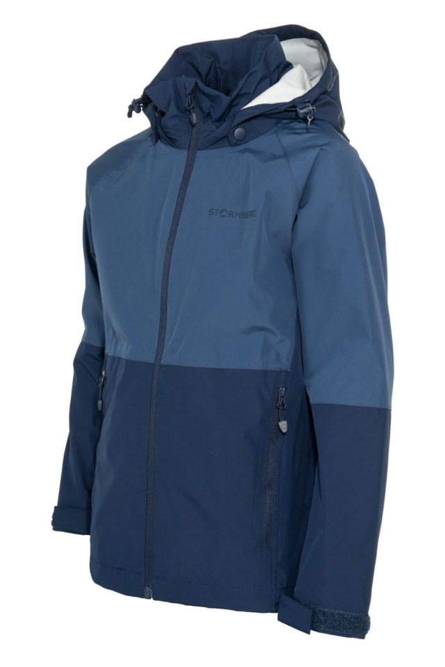 Sognefjord fôret skalljakke barn 8-14 Dress Blues / Sargasso Sea - 1