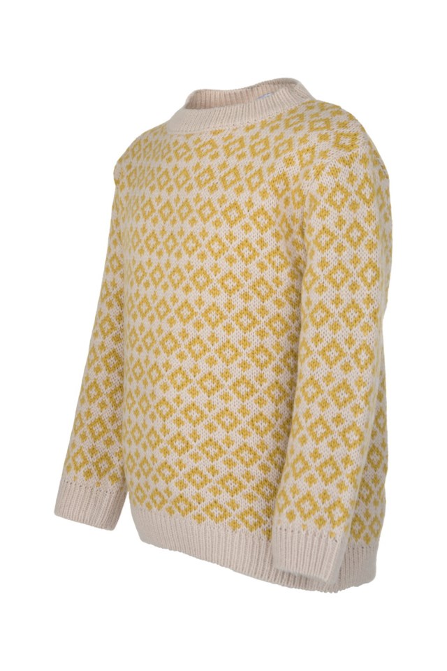 Nordstien strikkegenser barn 1-7 Beige|Yellow Barn - 1