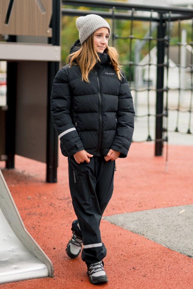 Frostli vattert jakke barn 8-14 Black Barn - 1