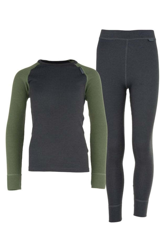 Lindkollen superundertøysett barn 8-14 Grey|Green Barn - 1