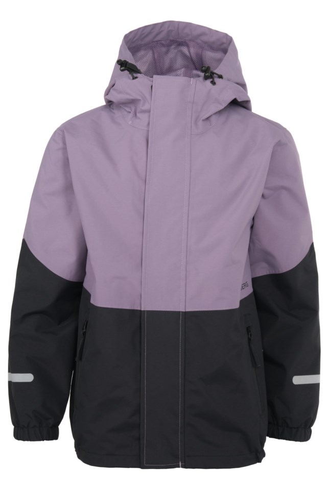 Nordkinn skalljakke barn  8-14 Black|Purple Barn - 1