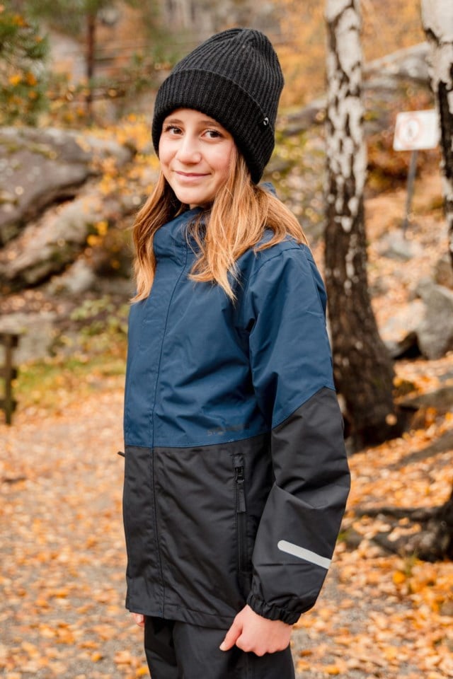 Nordkinn skalljakke barn  8-14 Black|Blue Barn - 1