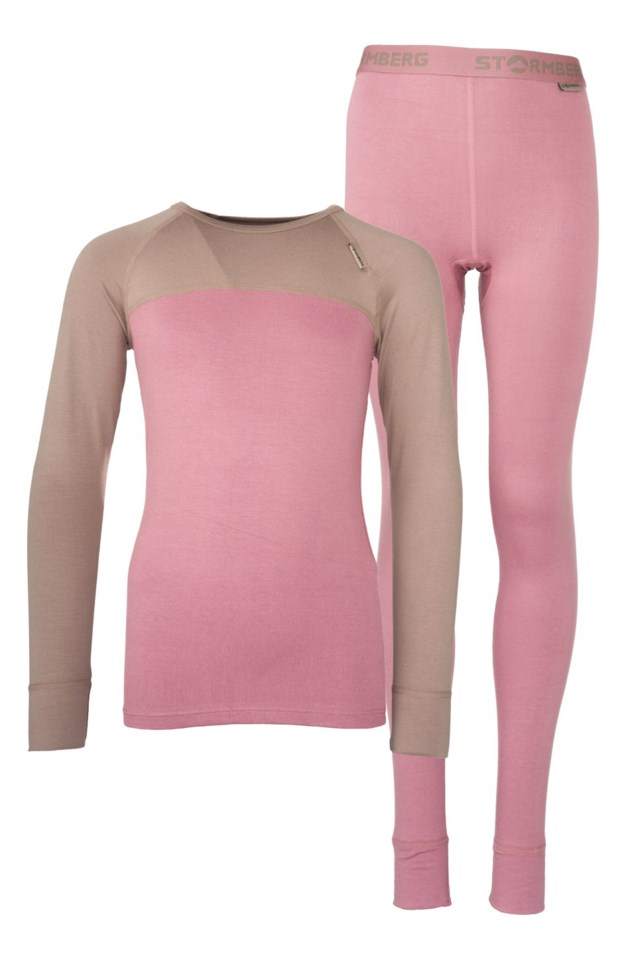 Rondane bambus superundertøysett barn 8-14 Pink Barn - 1