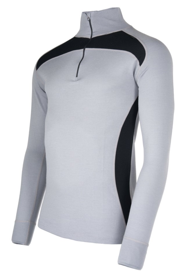 Polarfjell Half Zip ulltrøye Black Herre - 1