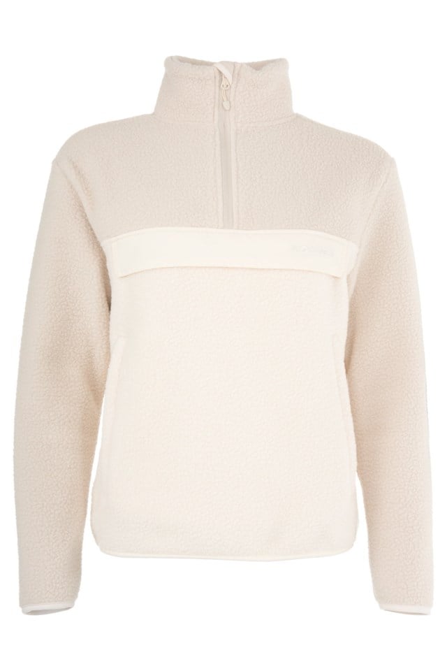 Polarfjord Half Zip sherpagenser Beige Dame - 1