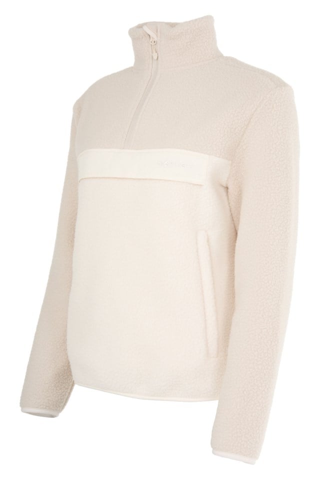 Polarfjord Half Zip sherpagenser Beige Dame - 1