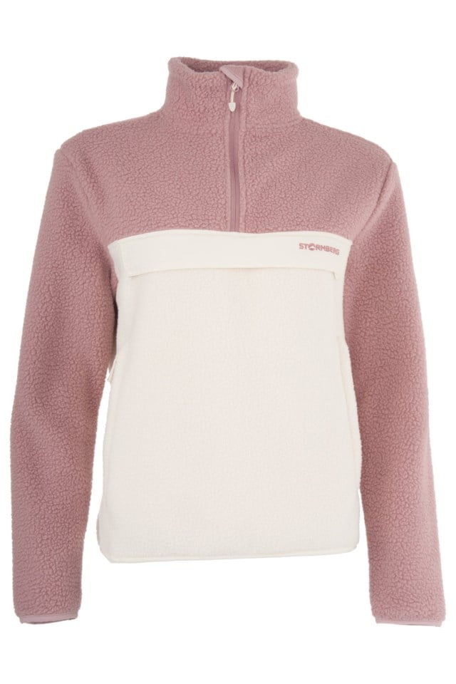 Polarfjord Half Zip sherpagenser Beige|Pink Dame - 1