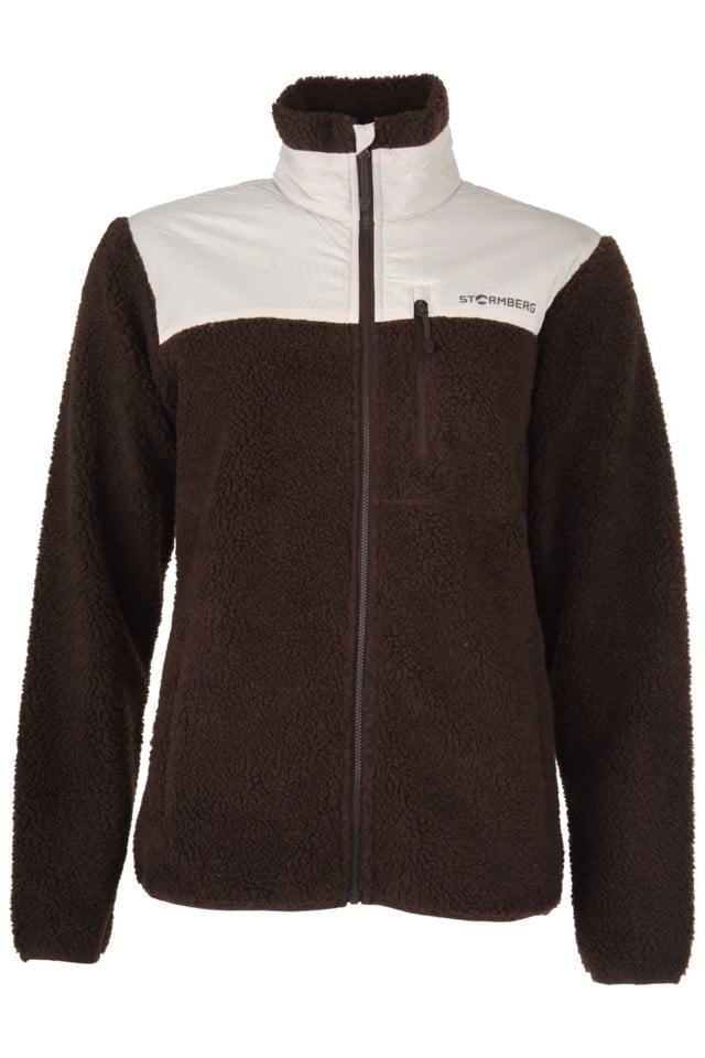 Åkrafjell sherpajakke Brown Dame - 1