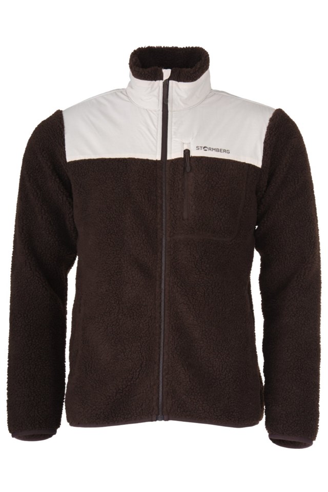 Åkrafjell sherpajakke Brown Herre - 1