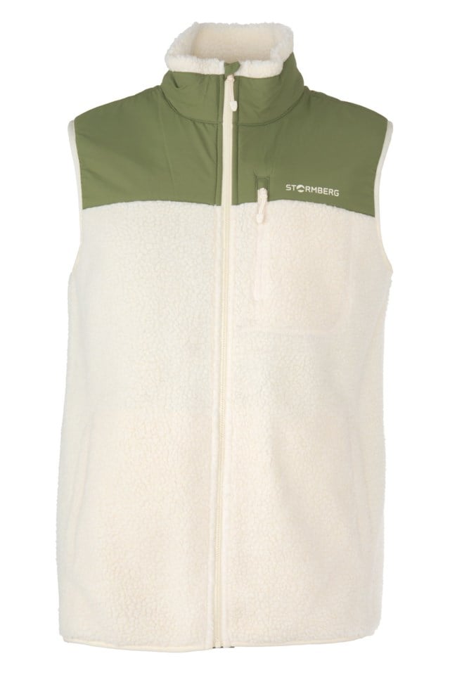 Åkrafjell sherpavest Beige|Green Herre - 1