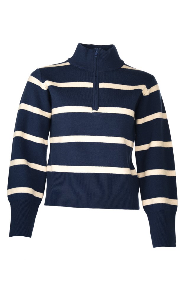 Granåsen Half Zip strikkegenser Blue Dame - 1