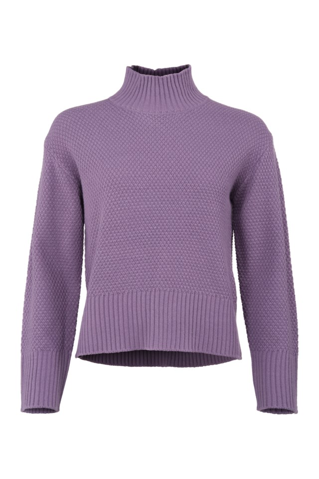 Himmeltinden polo strikkegenser Purple Dame - 1