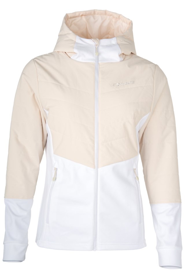 Hafjell hybrid softshelljakke White|Beige Dame - 1