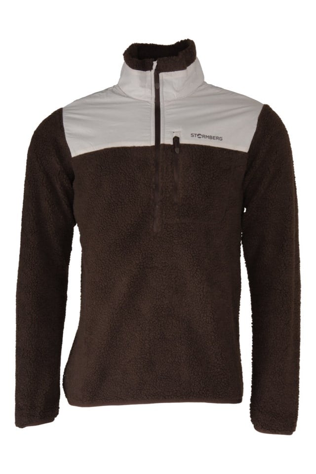 Åkrafjell Half Zip sherpagenser Brown Herre - 1