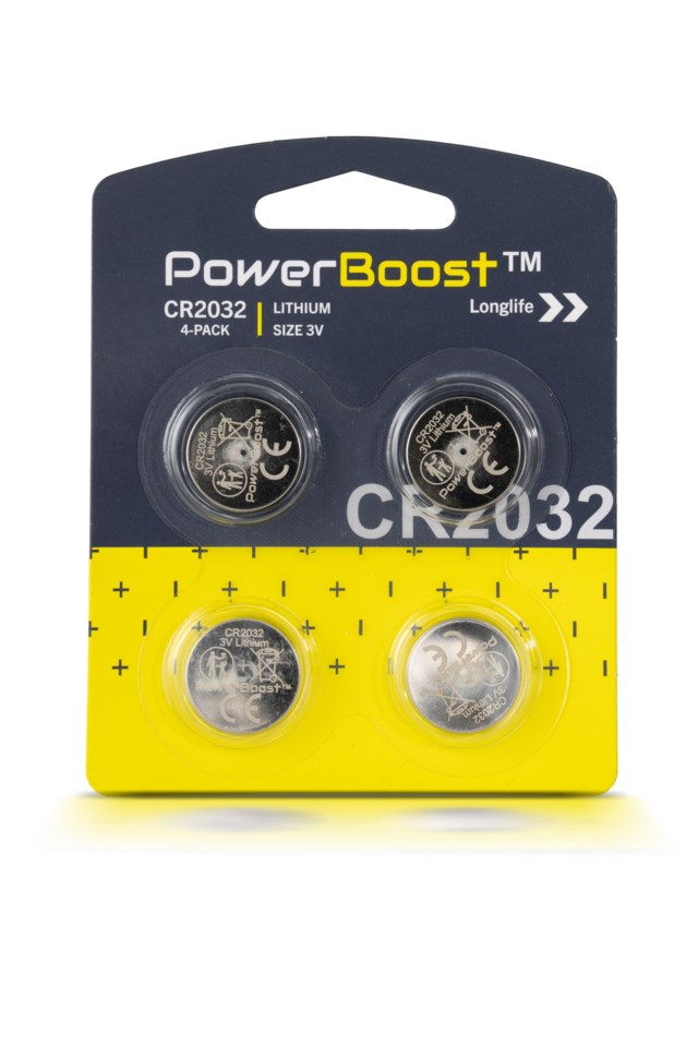 PowerBoost CR2032 batteri 4-pack Grey Utstyr - 1