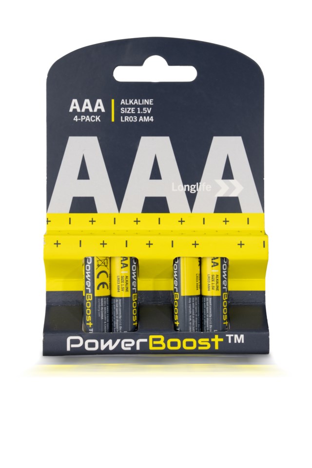 PowerBoost AAA batteri 4-pack Multicolor Utstyr - 1