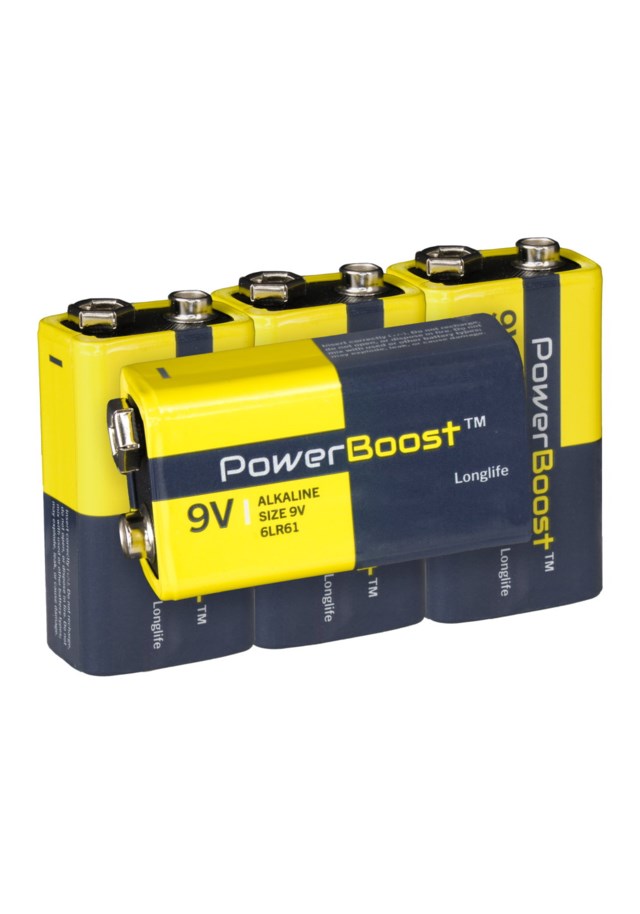 PowerBoost 9V batteri 4-pack
