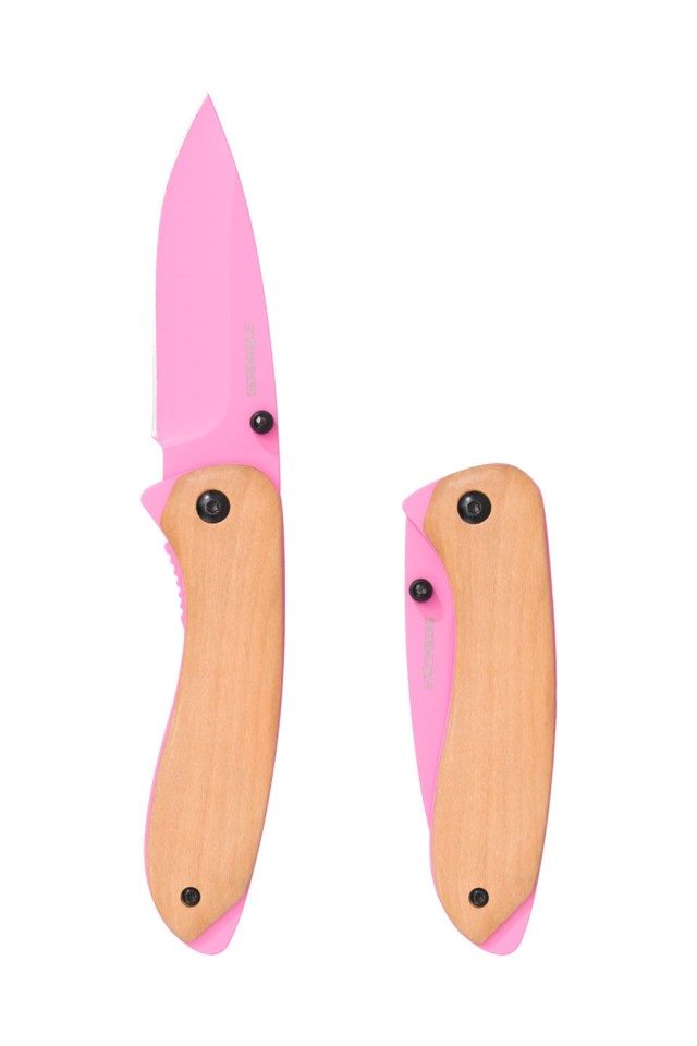 Bygland foldekniv 18cm Pink|Tre Turutstyr - 1