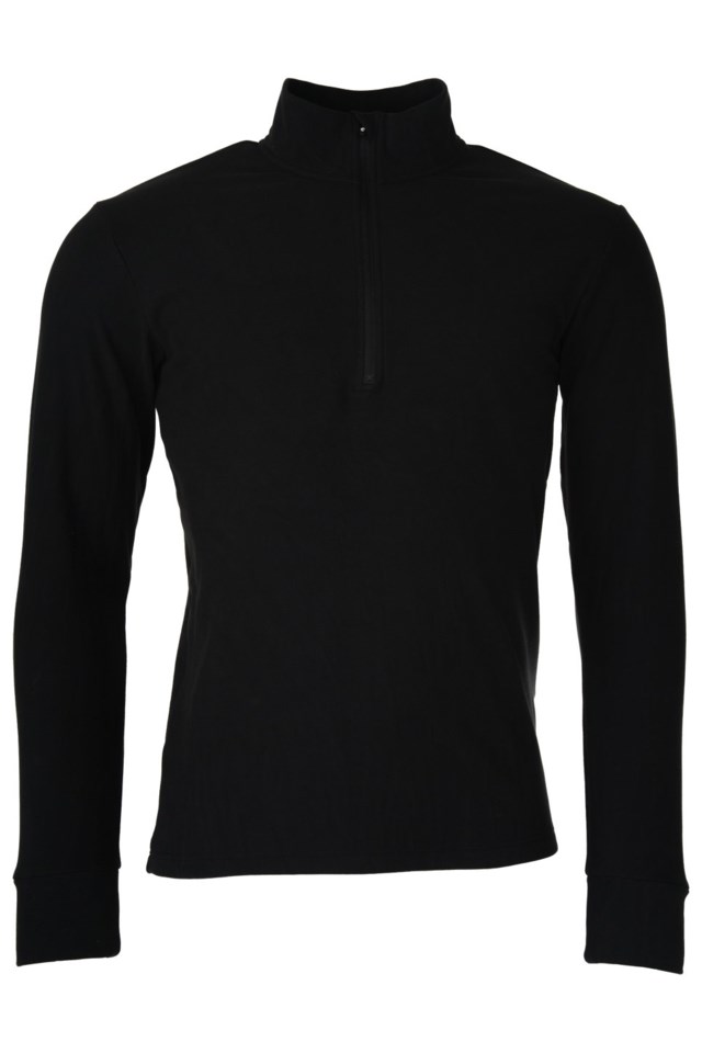 Molladalen Supersoft Half Zip fleecegenser Black Herre - 1